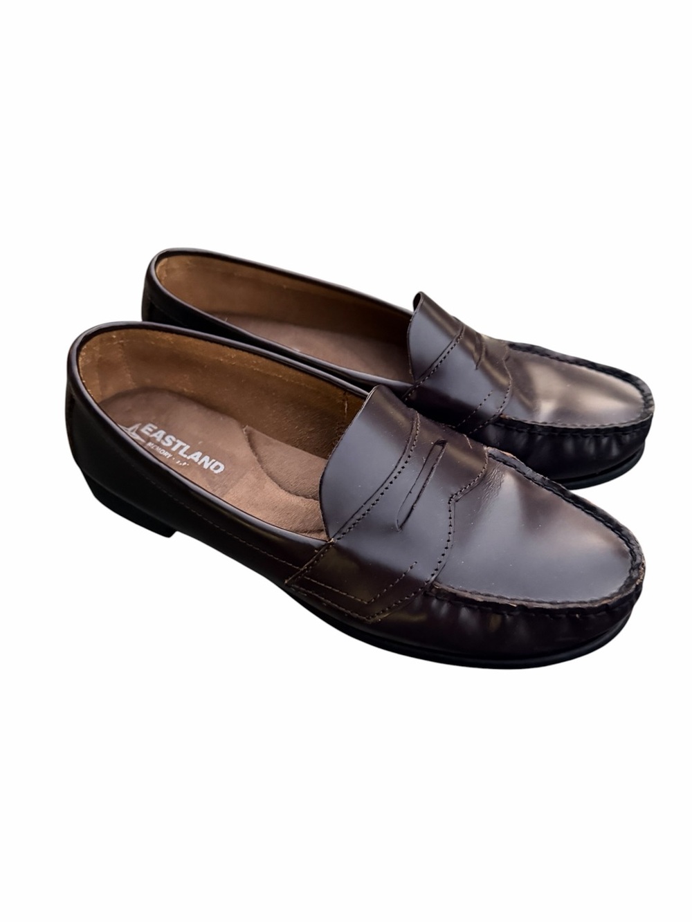 Eastland Classic II Leather Penny Loafers Dark Brown Burgundy - Women's Size 8